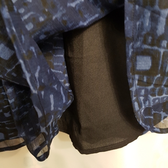 Lucky Brand women's blue lined gauze size small dress NWT - Picture 4 of 11